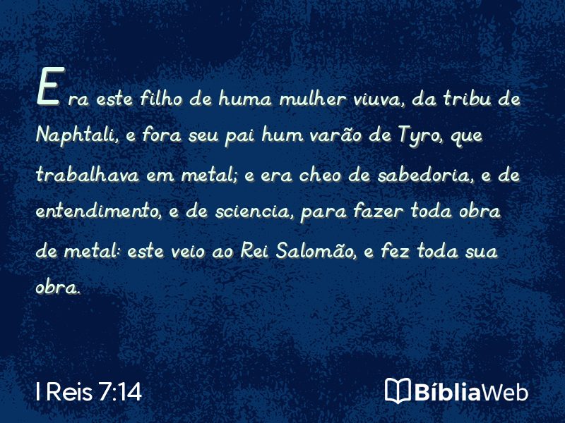I Reis 7:14 em imagem para compartilhar