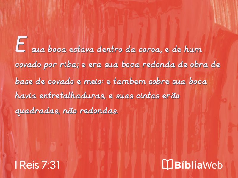 I Reis 7:31 em imagem para compartilhar