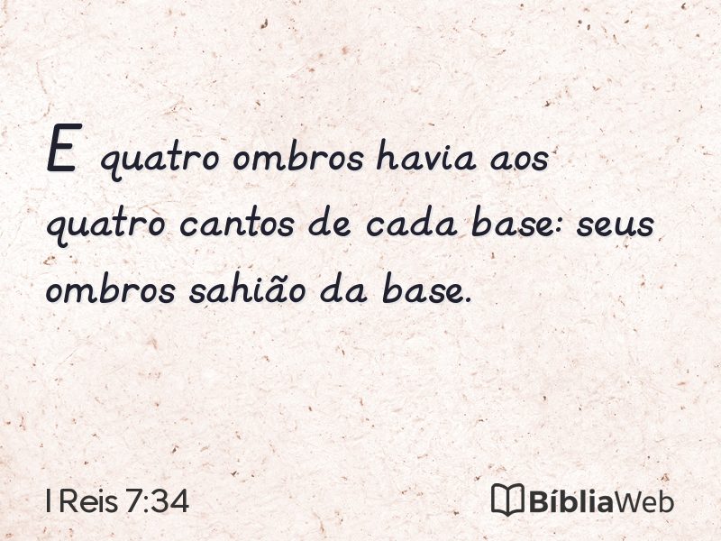 I Reis 7:34 em imagem para compartilhar