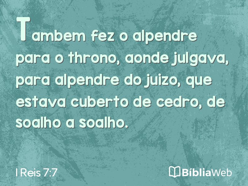 I Reis 7:7 em imagem para compartilhar