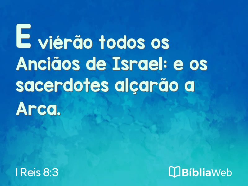 I Reis 8:3 em imagem para compartilhar