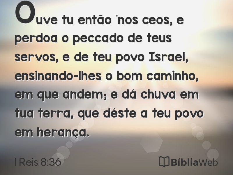 I Reis 8:36 em imagem para compartilhar