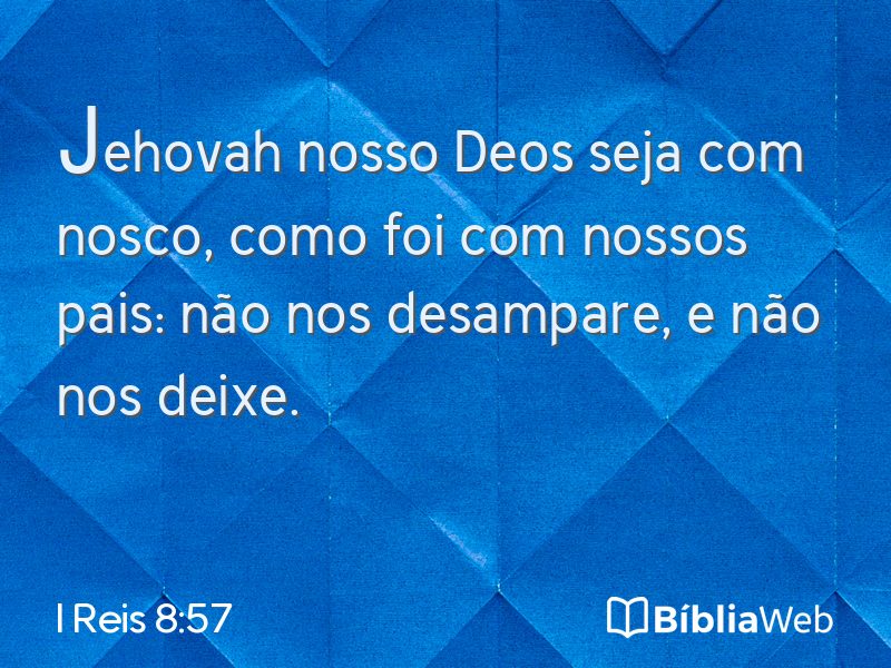 I Reis 8:57 em imagem para compartilhar