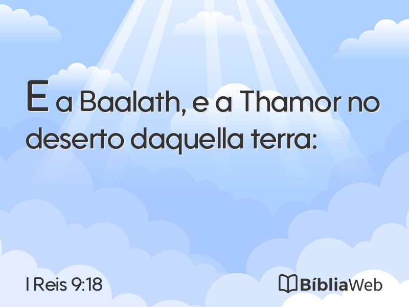 I Reis 9:18 em imagem para compartilhar
