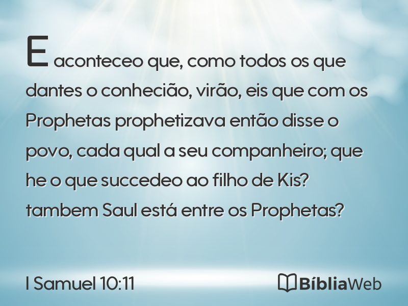 I Samuel 10:11 em imagem para compartilhar