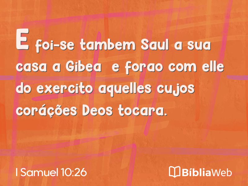 I Samuel 10:26 em imagem para compartilhar