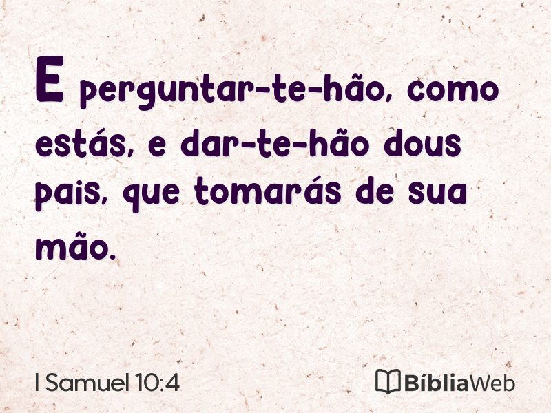 I Samuel 10:4 em imagem para compartilhar