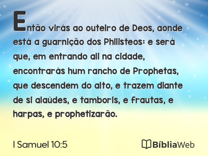 I Samuel 10:5 em imagem para compartilhar
