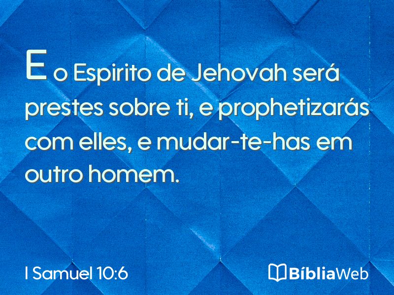 I Samuel 10:6 em imagem para compartilhar
