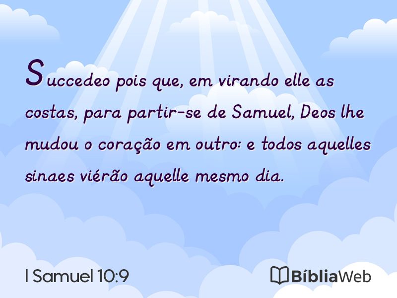 I Samuel 10:9 em imagem para compartilhar