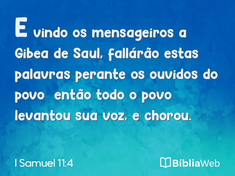 I Samuel 11:4 em imagem para compartilhar