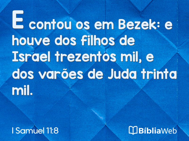 I Samuel 11:8 em imagem para compartilhar
