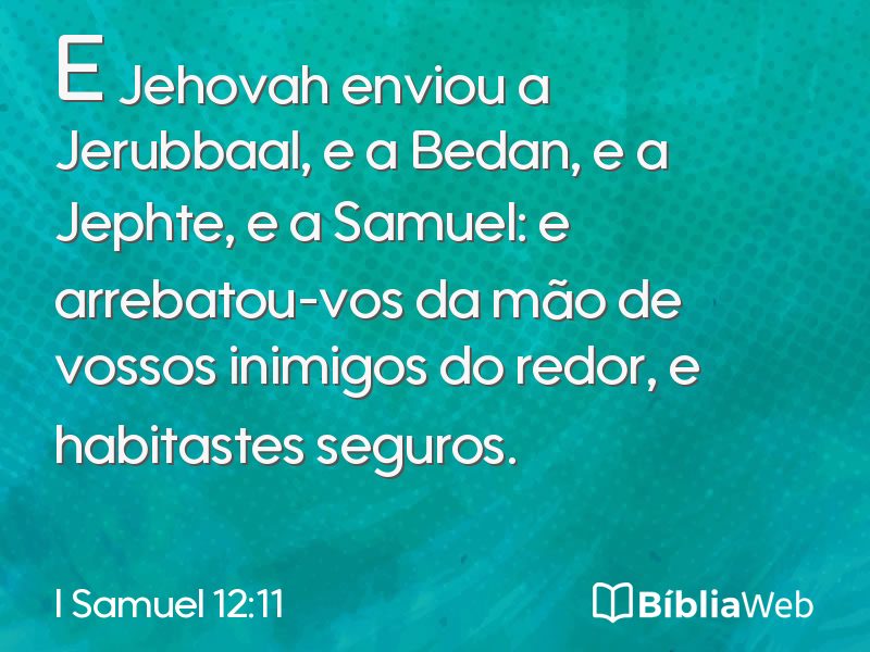I Samuel 12:11 em imagem para compartilhar