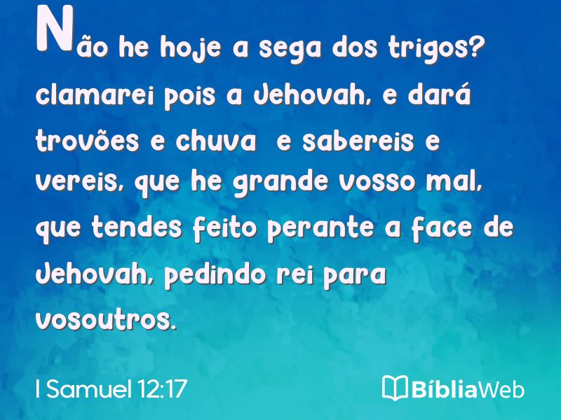 I Samuel 12:17 em imagem para compartilhar