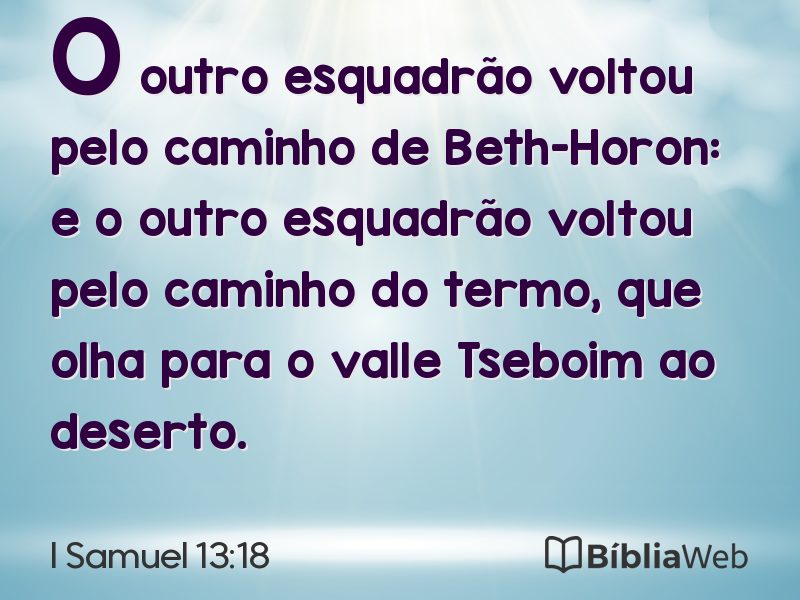 I Samuel 13:18 em imagem para compartilhar