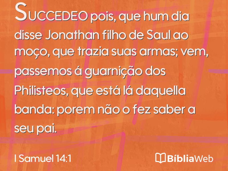 I Samuel 14:1 em imagem para compartilhar