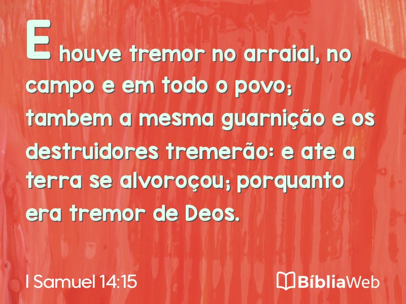 I Samuel 14:15 em imagem para compartilhar