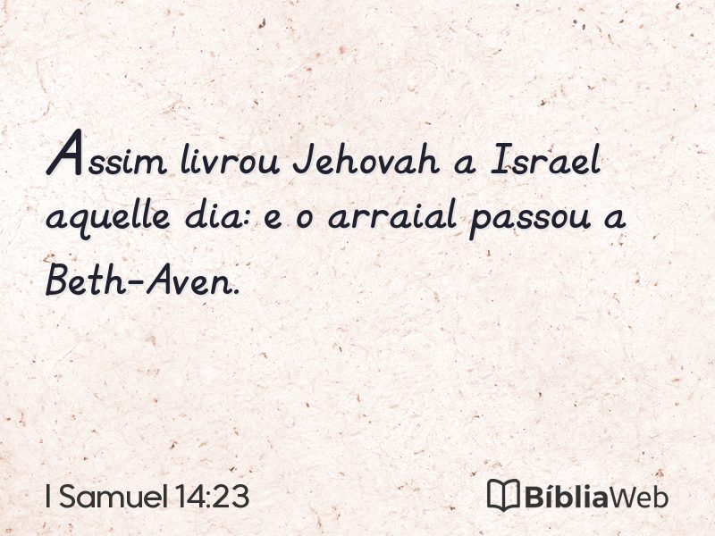 I Samuel 14:23 em imagem para compartilhar