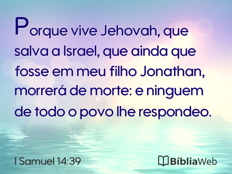 I Samuel 14:39 em imagem para compartilhar