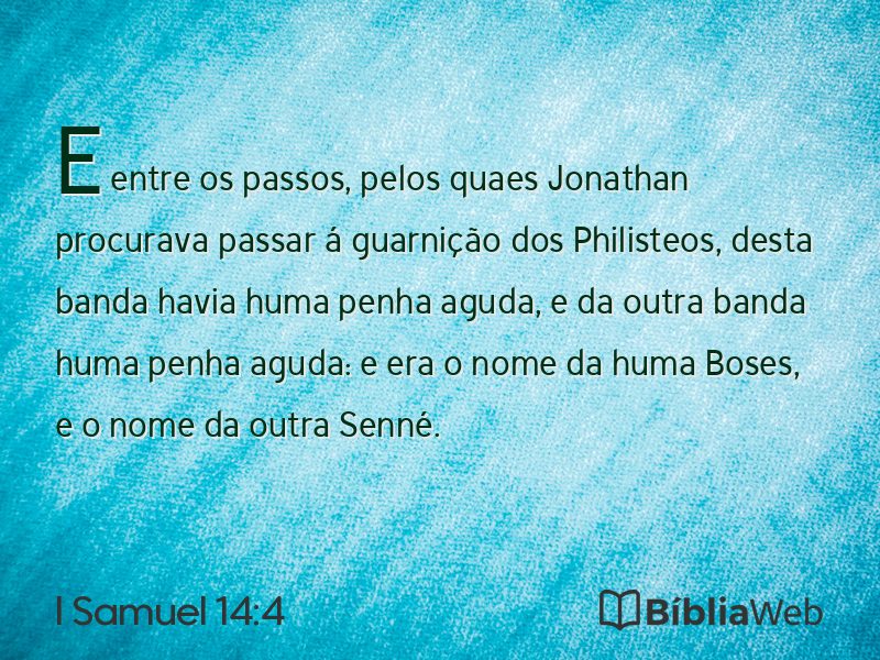 I Samuel 14:4 em imagem para compartilhar