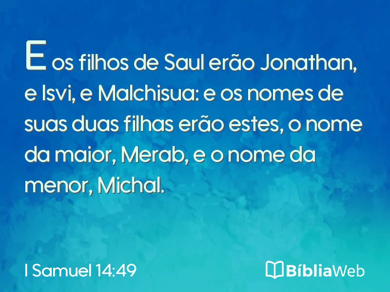 I Samuel 14:49 em imagem para compartilhar