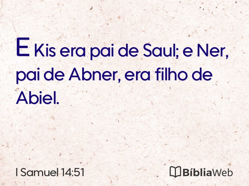 I Samuel 14:51 em imagem para compartilhar