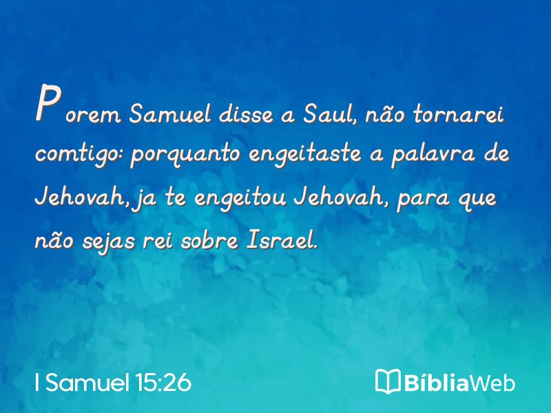 I Samuel 15:26 em imagem para compartilhar