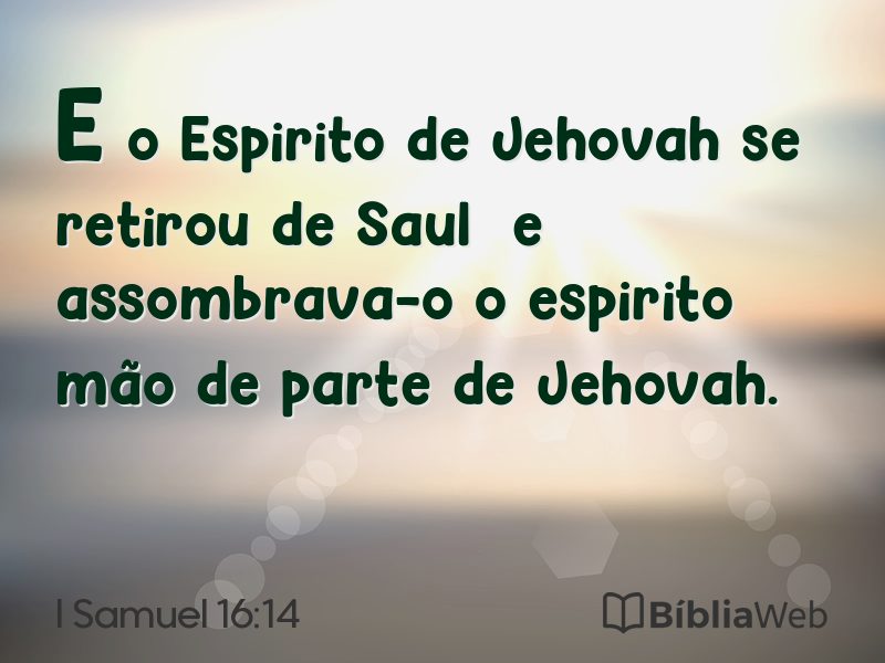 I Samuel 16:14 em imagem para compartilhar