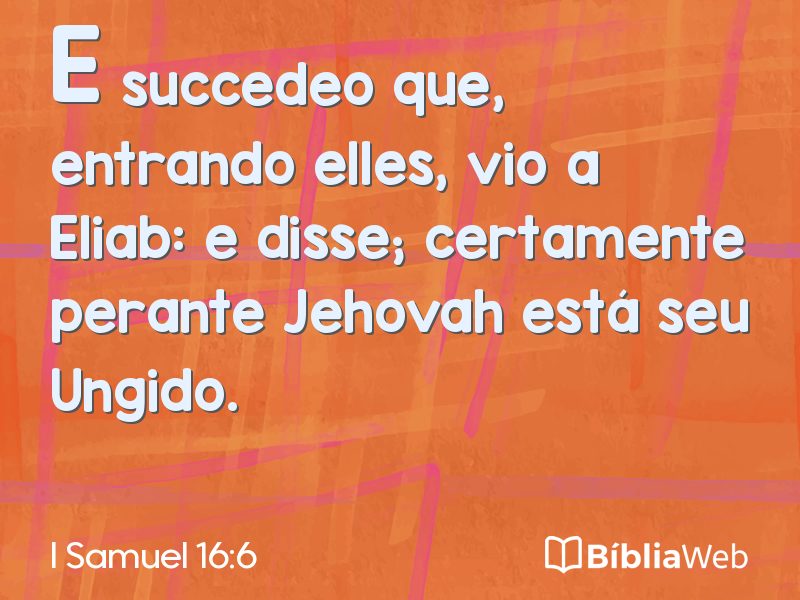 I Samuel 16:6 em imagem para compartilhar