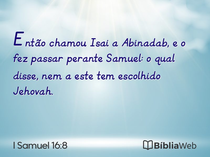 I Samuel 16:8 em imagem para compartilhar