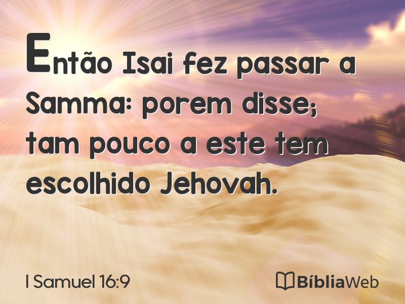 I Samuel 16:9 em imagem para compartilhar