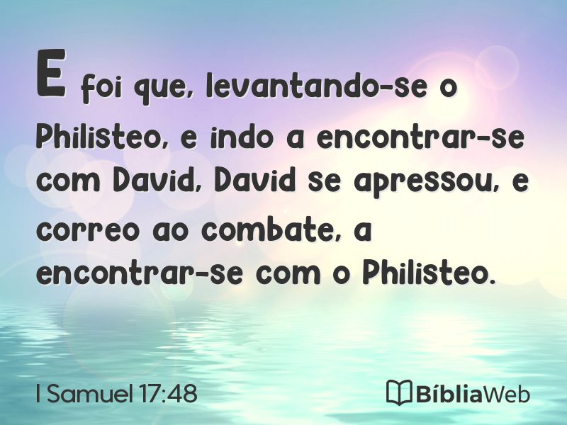 I Samuel 17:48 em imagem para compartilhar