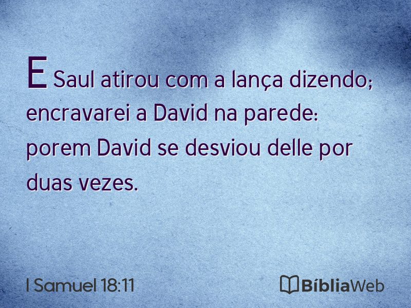 I Samuel 18:11 em imagem para compartilhar