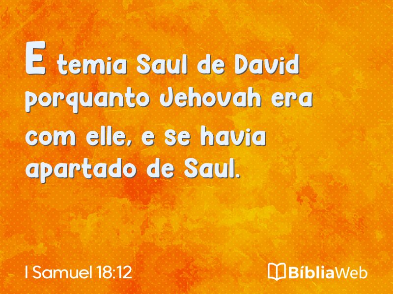 I Samuel 18:12 em imagem para compartilhar