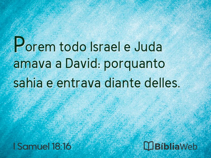 I Samuel 18:16 em imagem para compartilhar