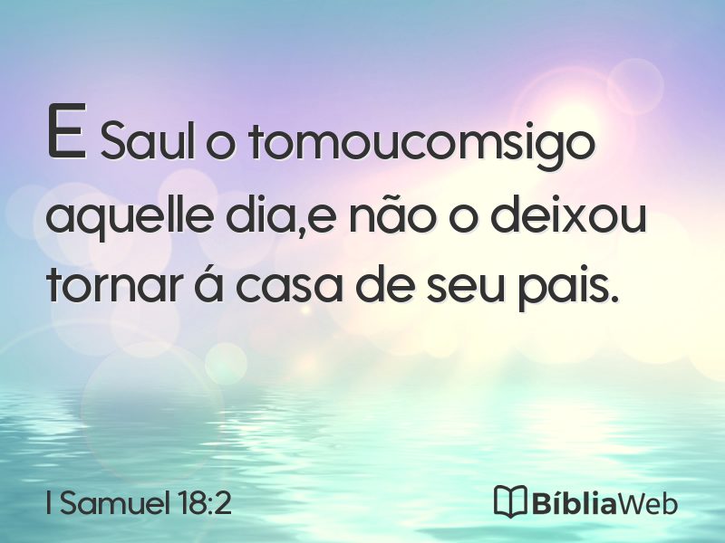 I Samuel 18:2 em imagem para compartilhar