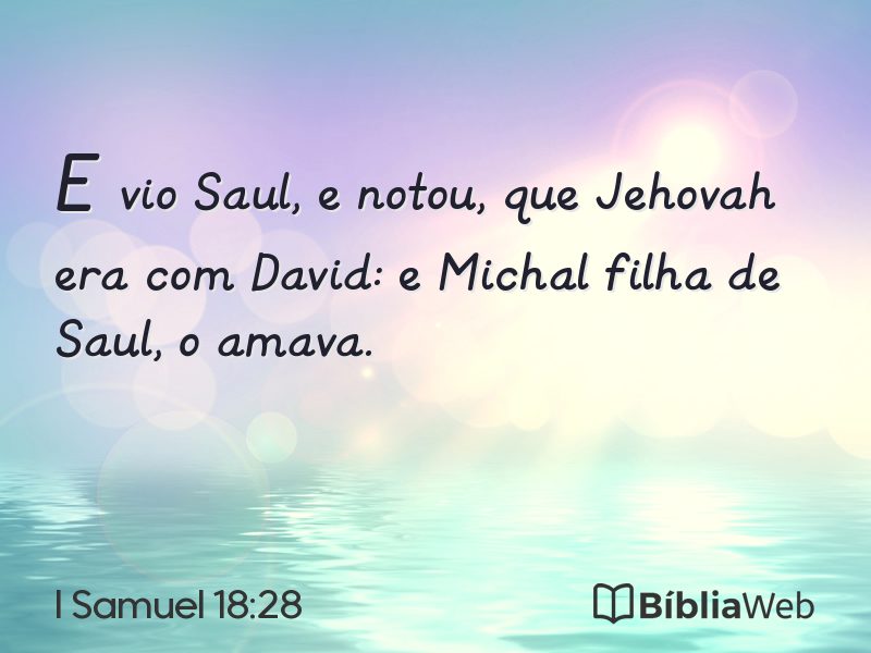 I Samuel 18:28 em imagem para compartilhar
