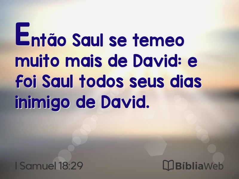 I Samuel 18:29 em imagem para compartilhar