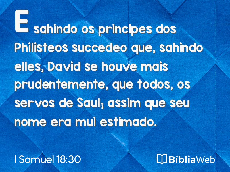 I Samuel 18:30 em imagem para compartilhar