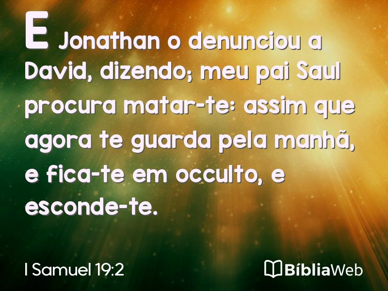I Samuel 19:2 em imagem para compartilhar