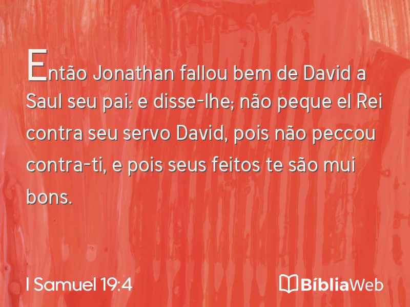 I Samuel 19:4 em imagem para compartilhar