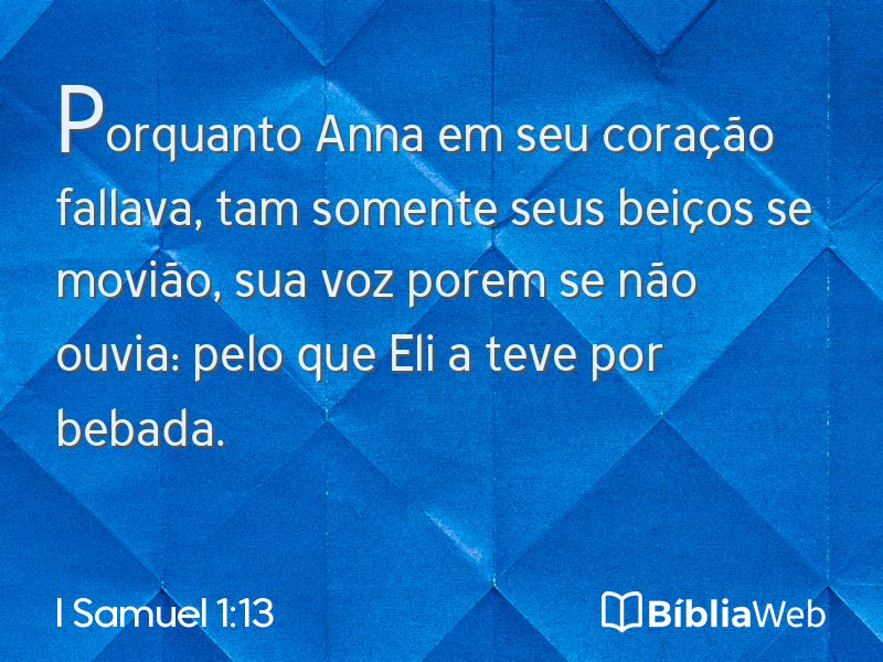 I Samuel 1:13 em imagem para compartilhar