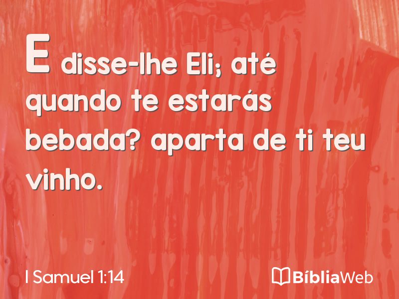 I Samuel 1:14 em imagem para compartilhar