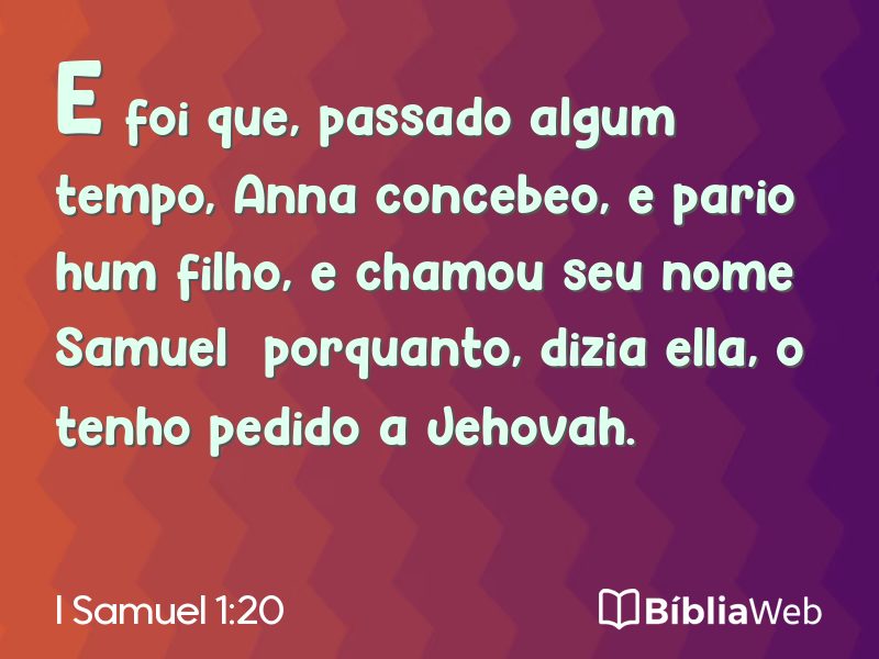 I Samuel 1:20 em imagem para compartilhar