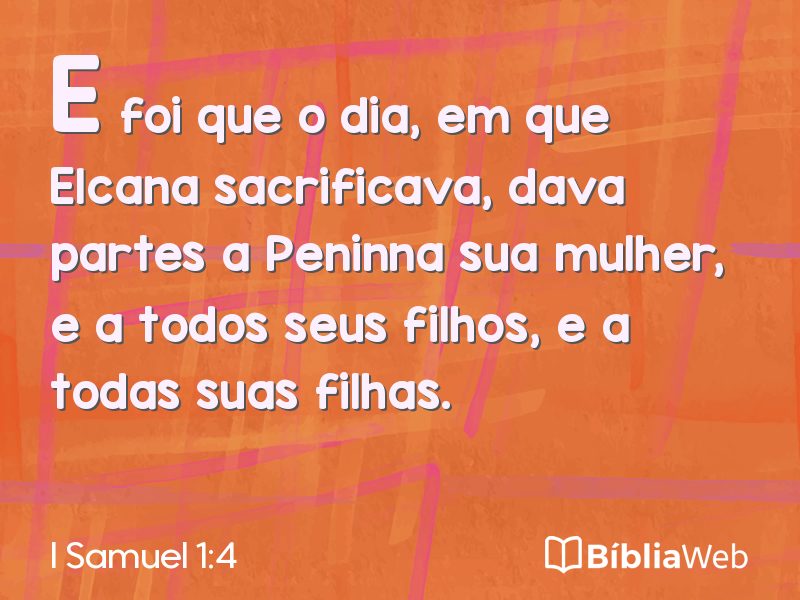 I Samuel 1:4 em imagem para compartilhar