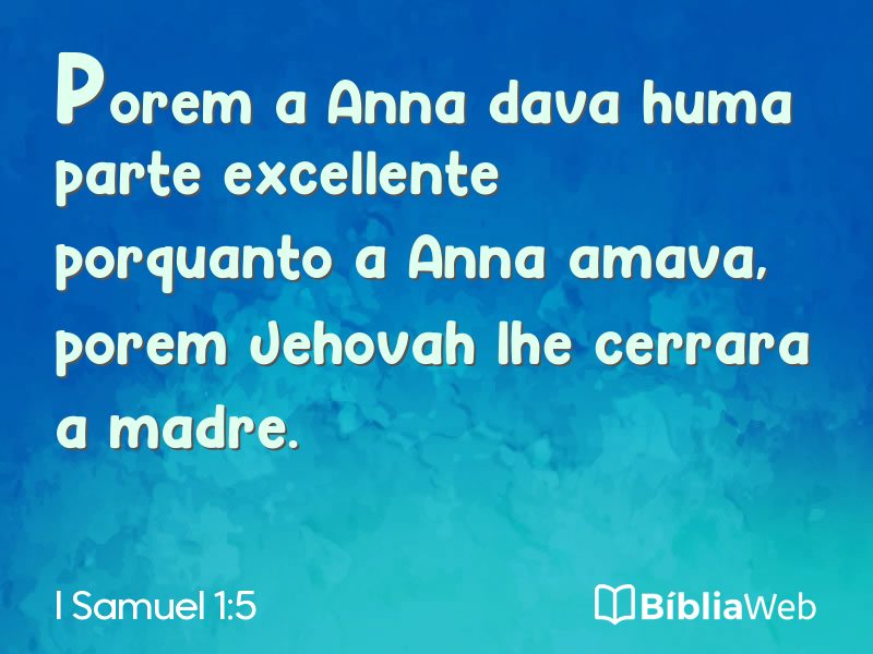 I Samuel 1:5 em imagem para compartilhar