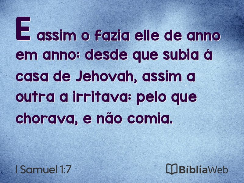 I Samuel 1:7 em imagem para compartilhar
