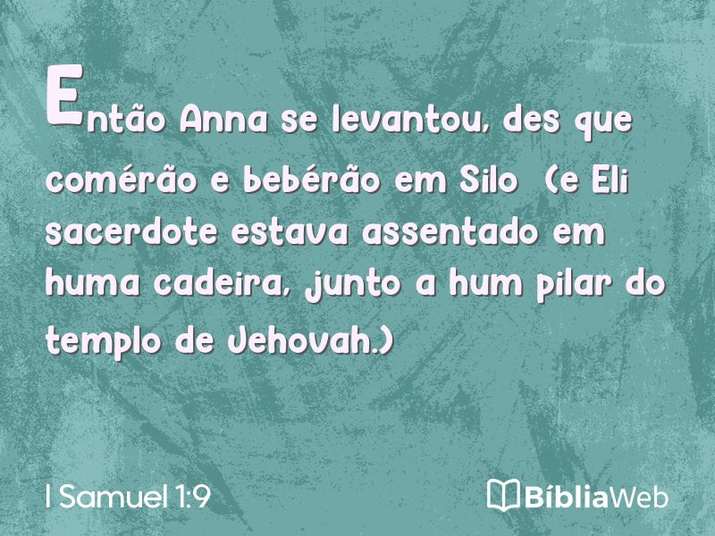 I Samuel 1:9 em imagem para compartilhar
