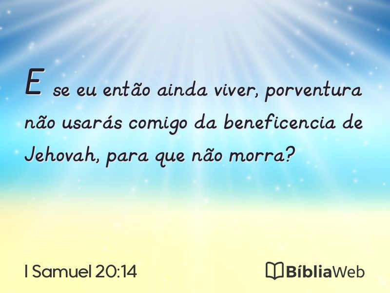 I Samuel 20:14 em imagem para compartilhar