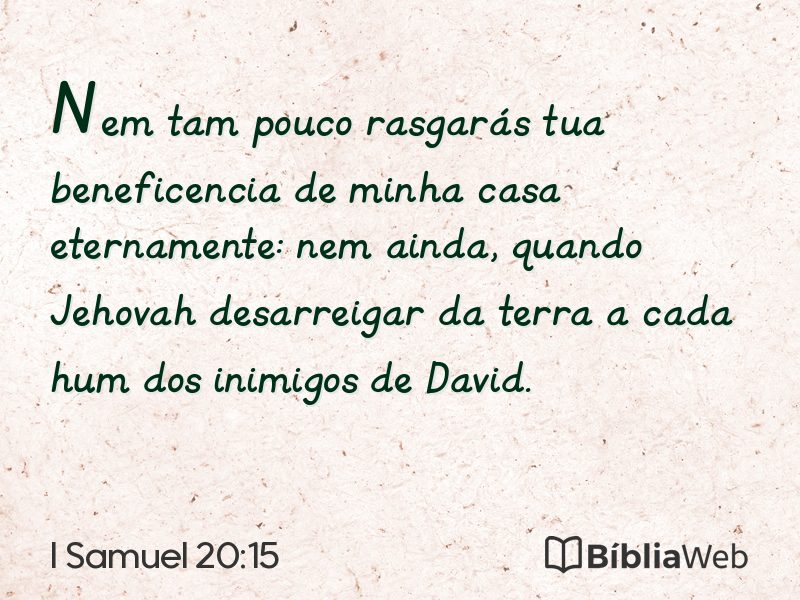 I Samuel 20:15 em imagem para compartilhar